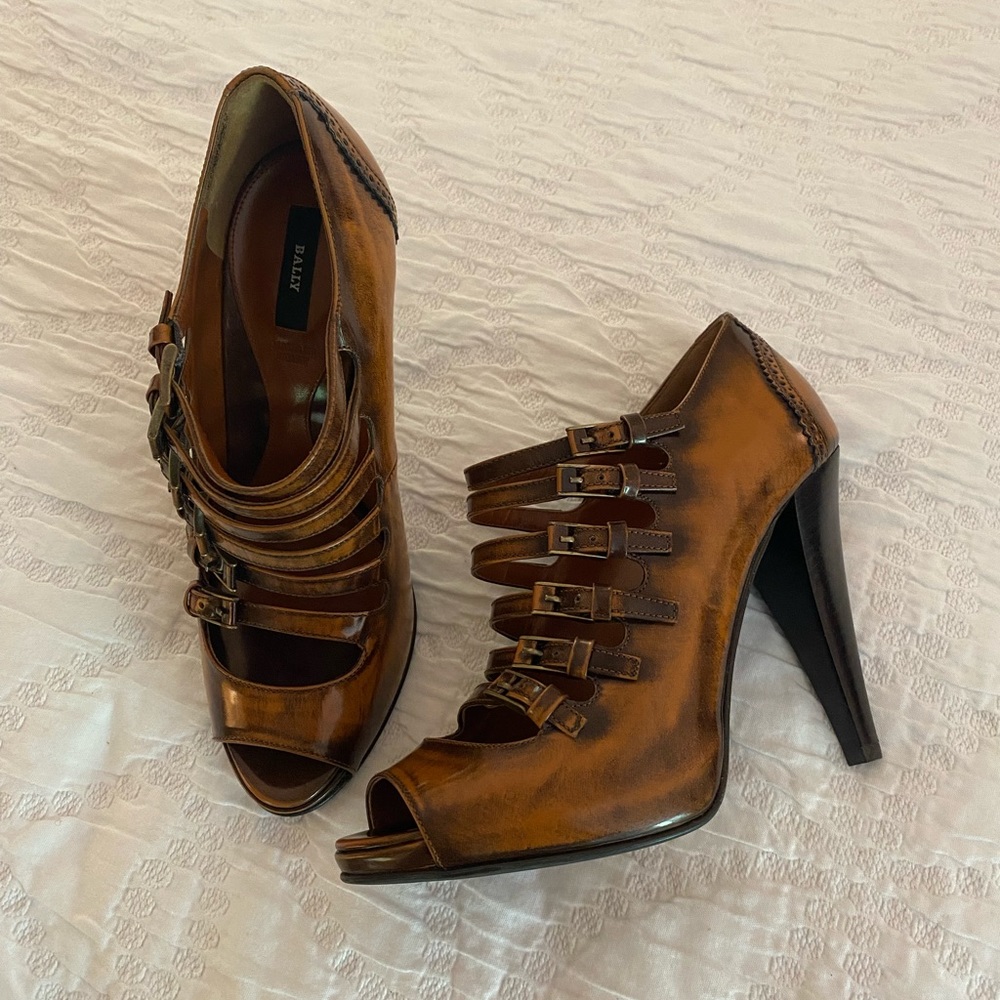 Gorgeous Bally Peep-Toe Heels